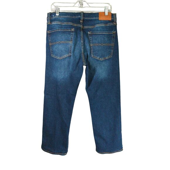 Lucky Brand Jeans Mens 32x27 Blue 363 Straight Hemmed Stretch - Picture 10 of 10